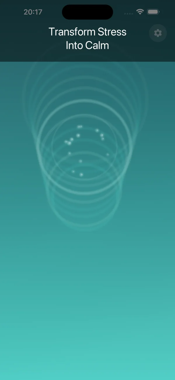 Transform stress into calm: ripples spreading across the Ocean Waves theme.